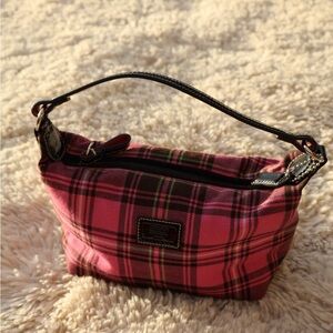 Coach Y2K Pink Plaid Shoulder Bag